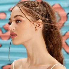 Набор колец для волос 14мм золотистый (31818)