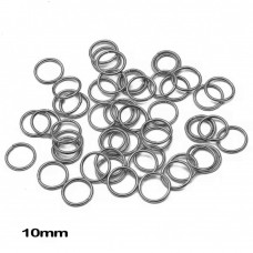 Набор колец для волос 10мм графитовый (30289)