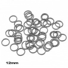 Набор колец для волос 12мм графитовый (30292)