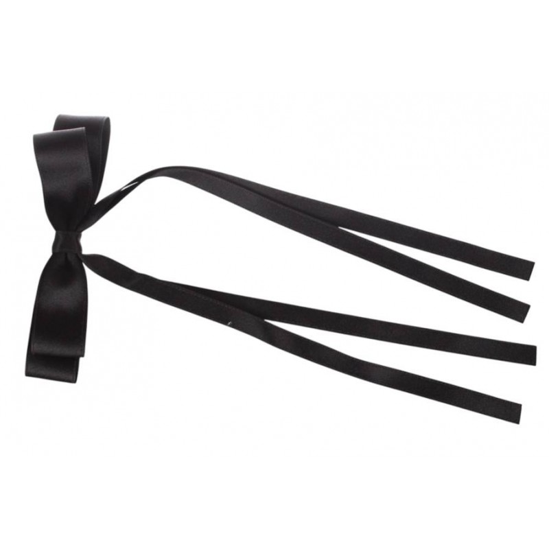 Заколка автоматическая бант черная 1-211146