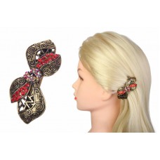 Заколка для волос в виде бантика с оригинальным орнаментом 11-18476