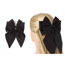 Заколка автоматическая бант черная 1-211191