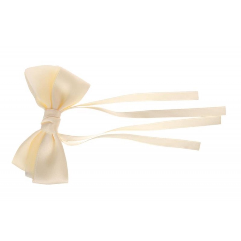 Заколка автоматическая бант бежевая 1-211153