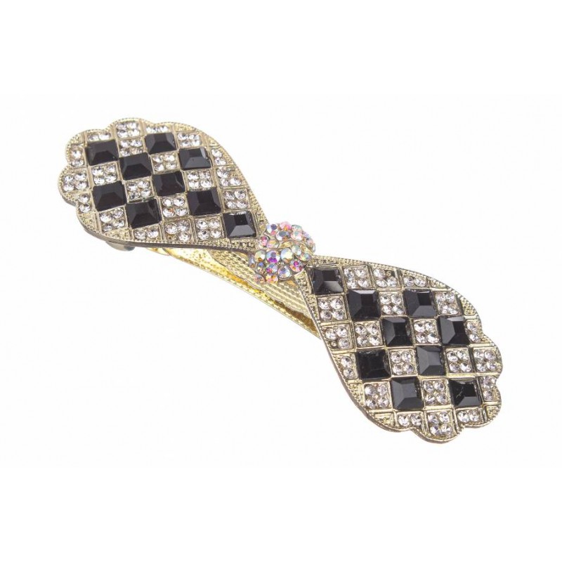 Заколка автоматическая металлическая 7 см 1-197488