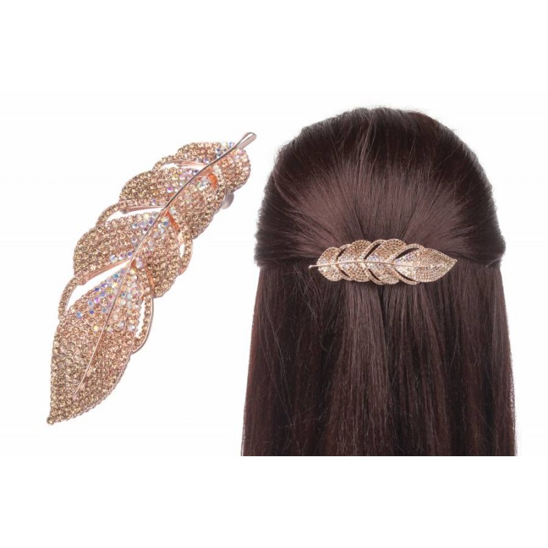 Заколка автоматическая металлическая 9 см 1-197563