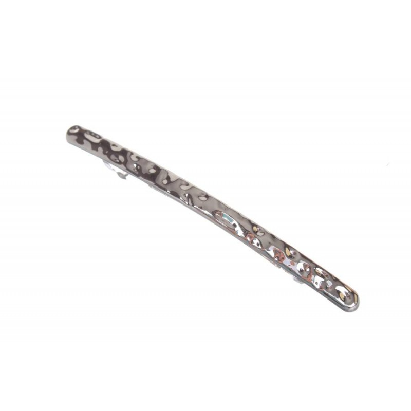 Заколка для волос автоматическая (серебро) 1-210842