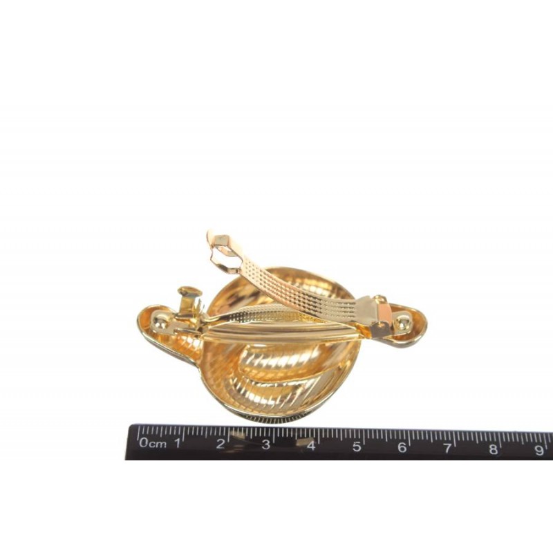 Заколка для волос автоматическая (золото) 1-210859