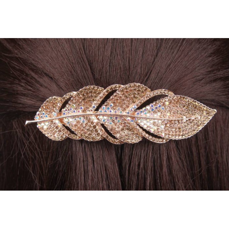 Заколка автоматическая металлическая 9 см 1-197563