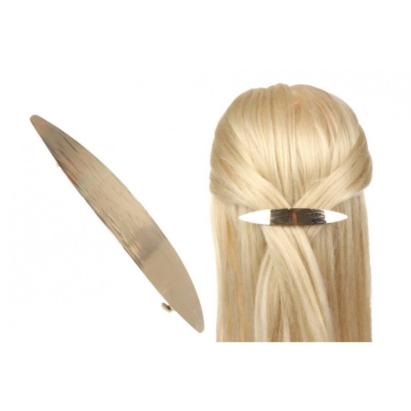 Заколка для волос автоматическая (золото) 1-210811