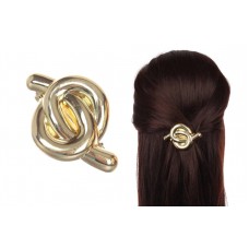 Заколка для волос автоматическая (золото) 1-210859