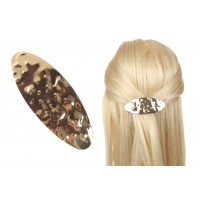 Заколка для волос автоматическая (золото) 1-210873