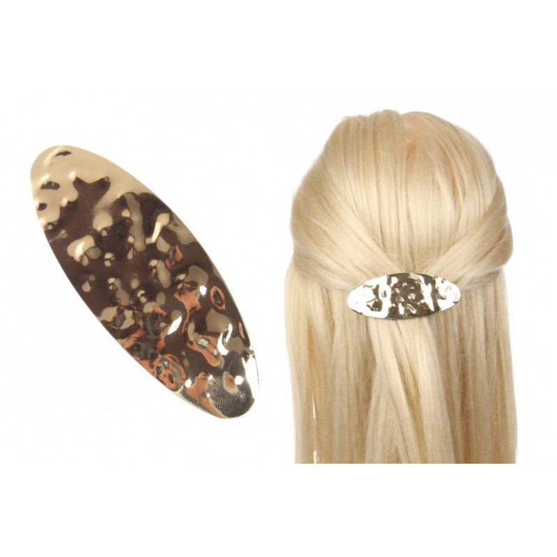 Заколка для волос автоматическая (золото) 1-210873