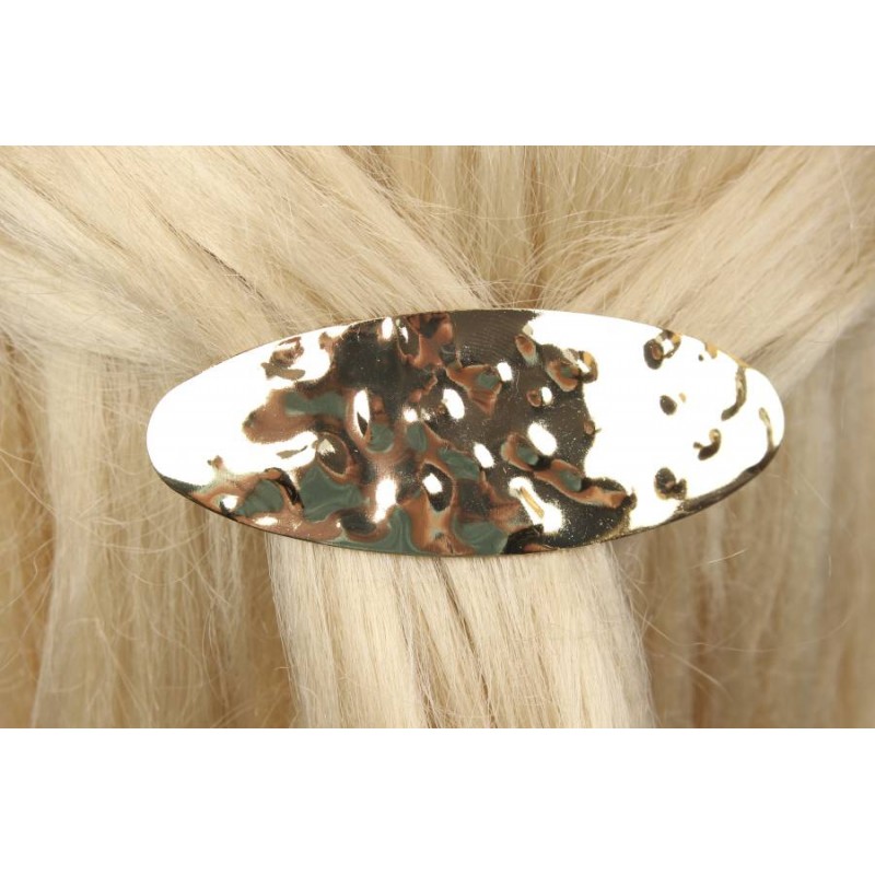 Заколка для волос автоматическая (золото) 1-210873