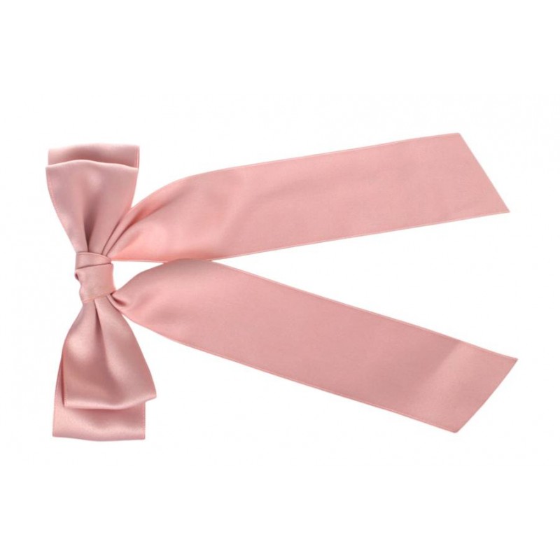 Заколка автоматическая бант розовая 1-211085
