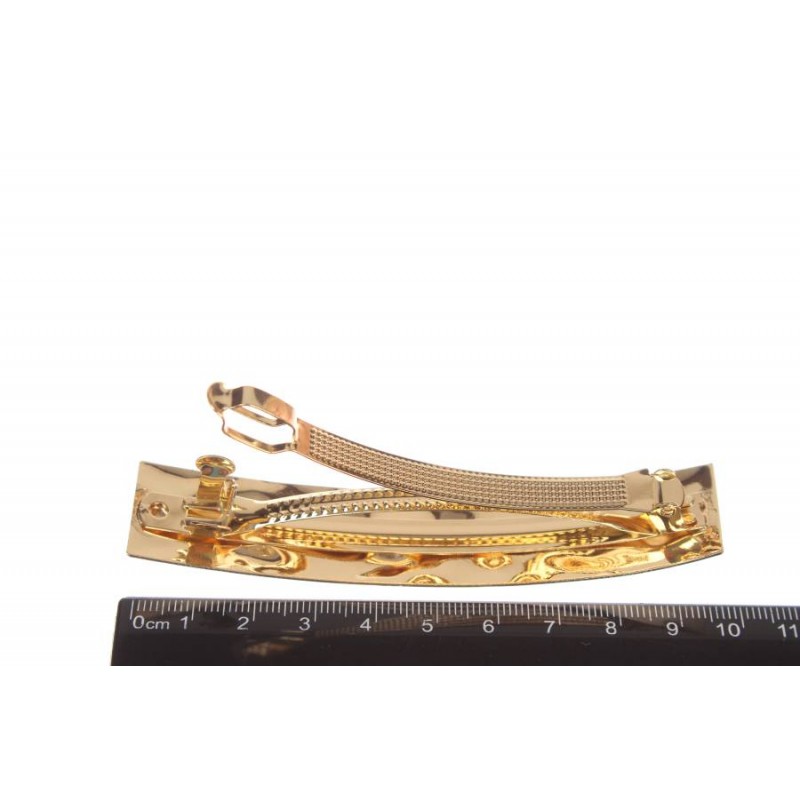 Заколка для волос автоматическая (золото) 1-210798