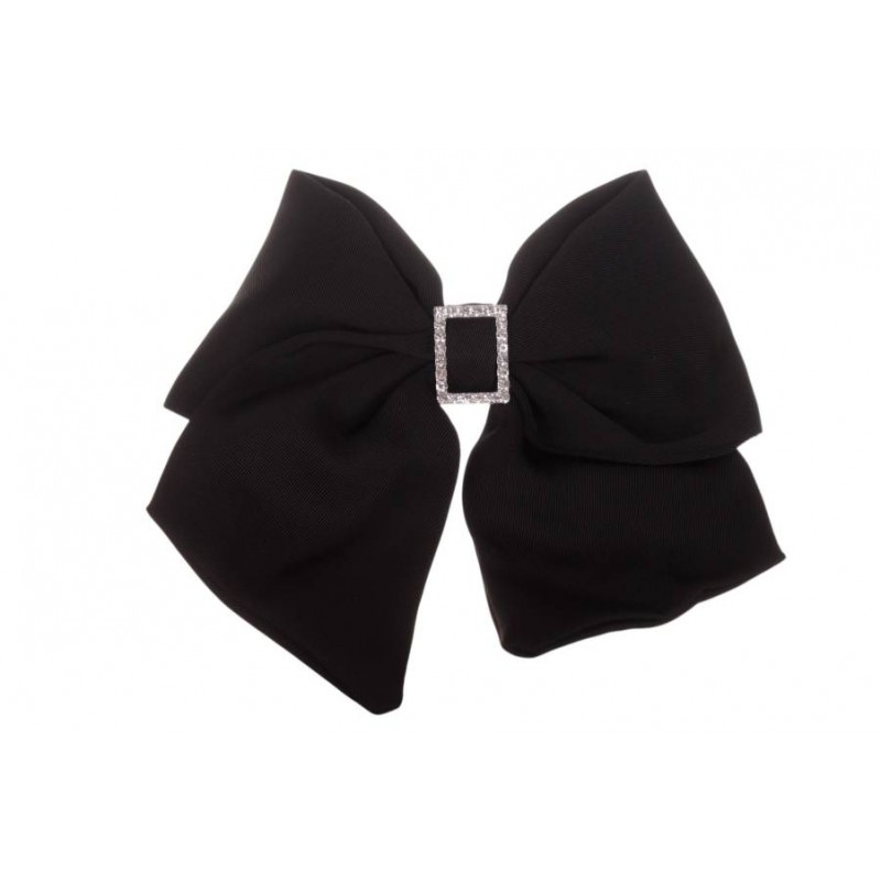 Заколка автоматическая бант черная 1-211078