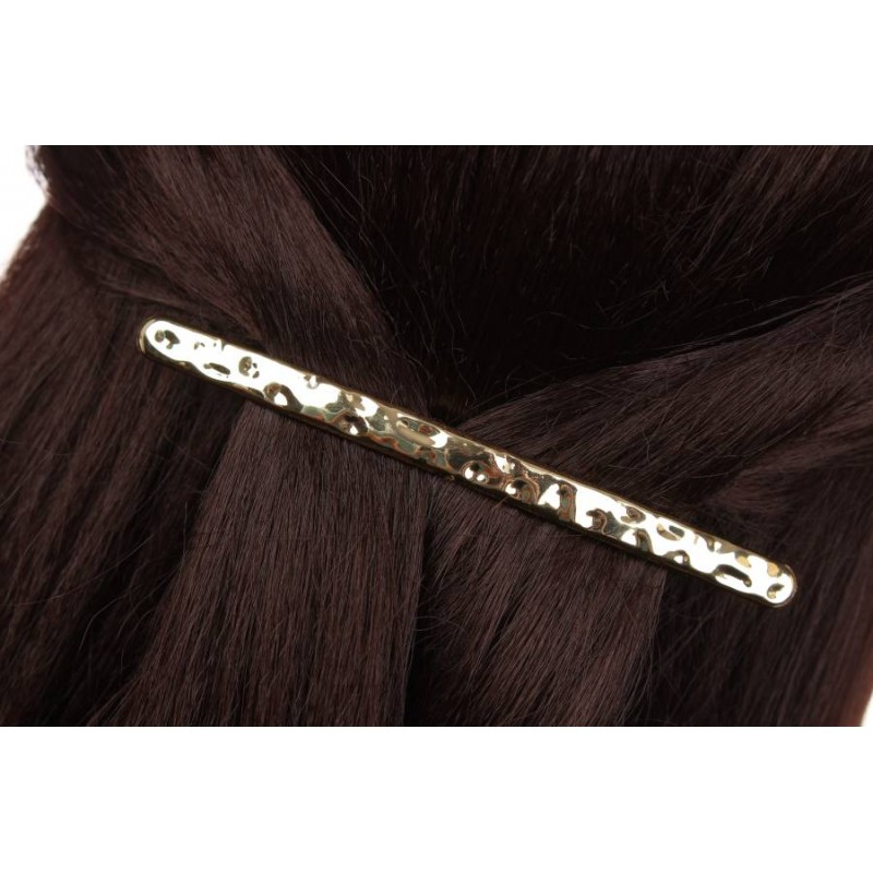 Заколка для волос автоматическая (золото) 1-210835