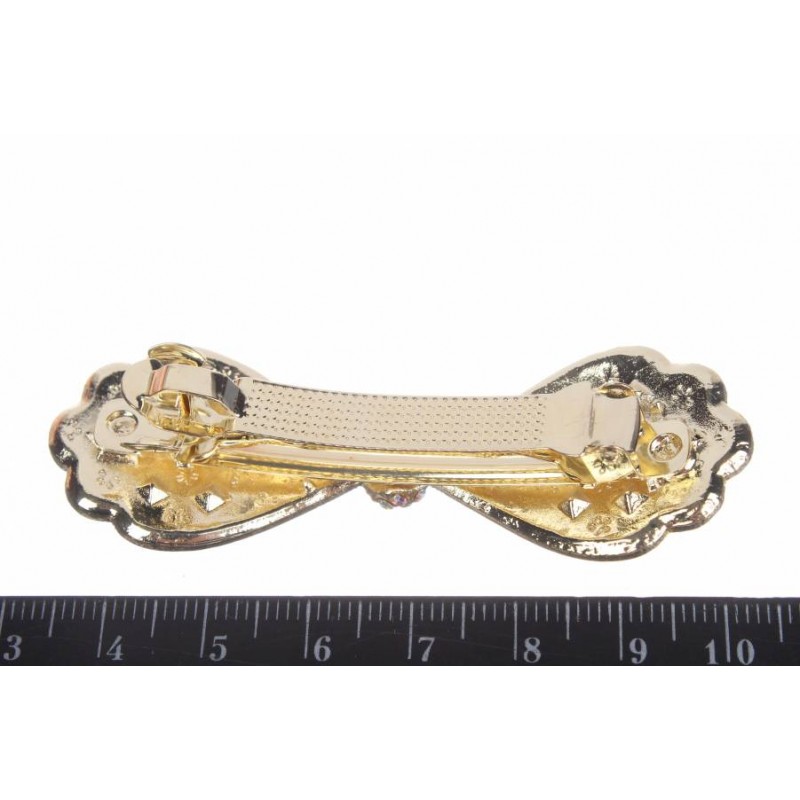 Заколка автоматическая металлическая 7 см 1-197488