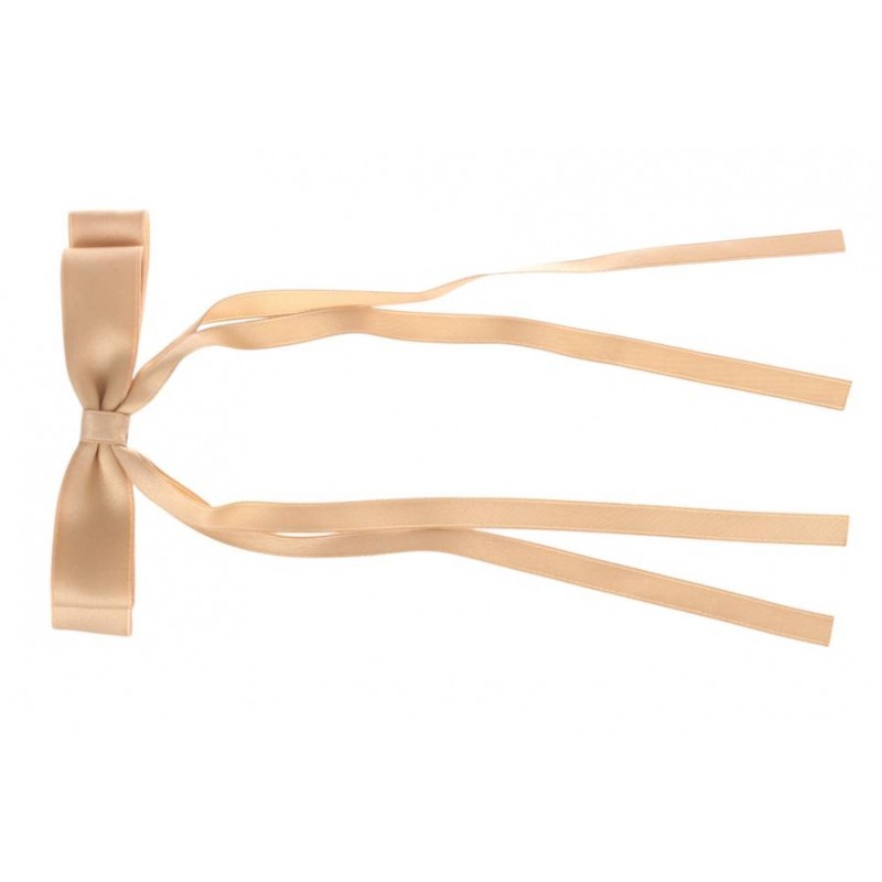 Заколка автоматическая бант коричневая 1-211122