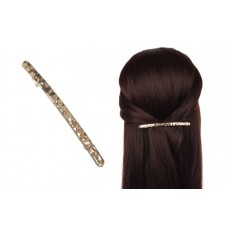 Заколка для волос автоматическая (золото) 1-210835