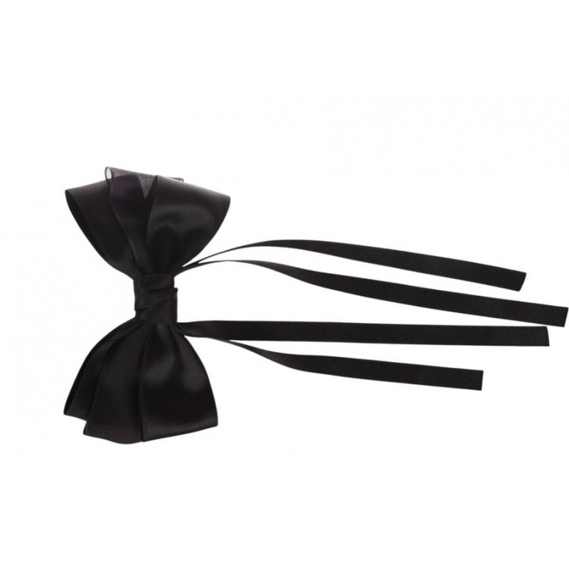 Заколка автоматическая бант черная 1-211184