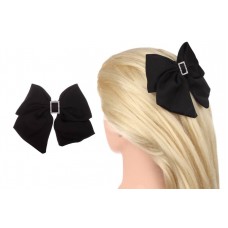 Заколка автоматическая бант черная 1-211078