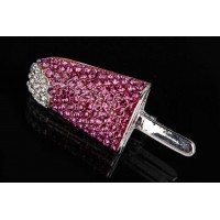 Брошь в виде мороженого розовая 1-183726