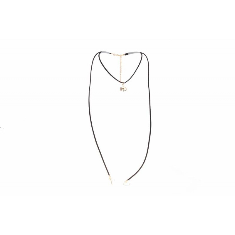 Чокер черно-золотой