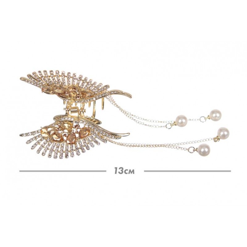 Краб для волос металлический 