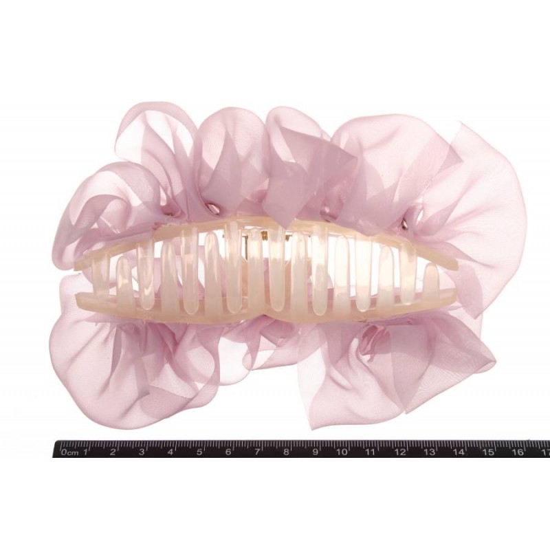 Краб для волос розовый 13см 1-206807