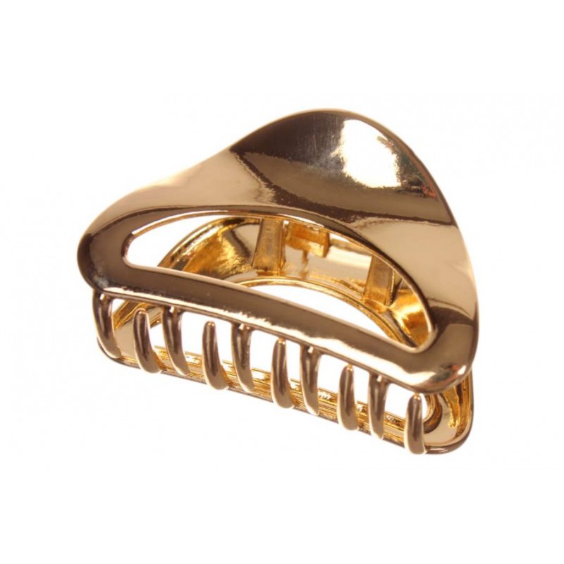 Краб для волос металлический  5см золото 1-213614