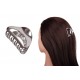 Краб для волос металлический  5см серебро 1-213607