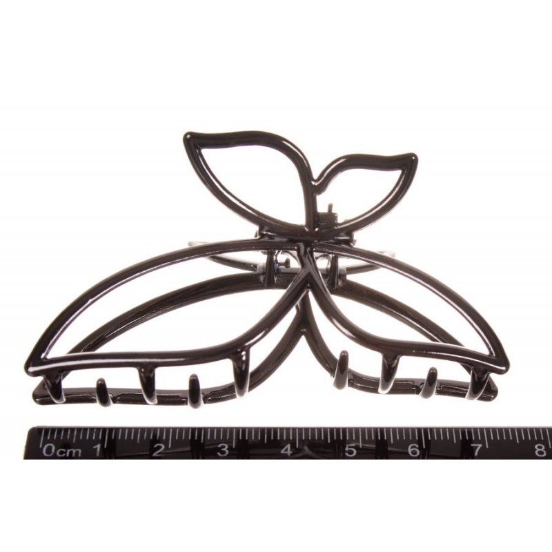 Краб для волос металлический  7,5см черный 1-213447