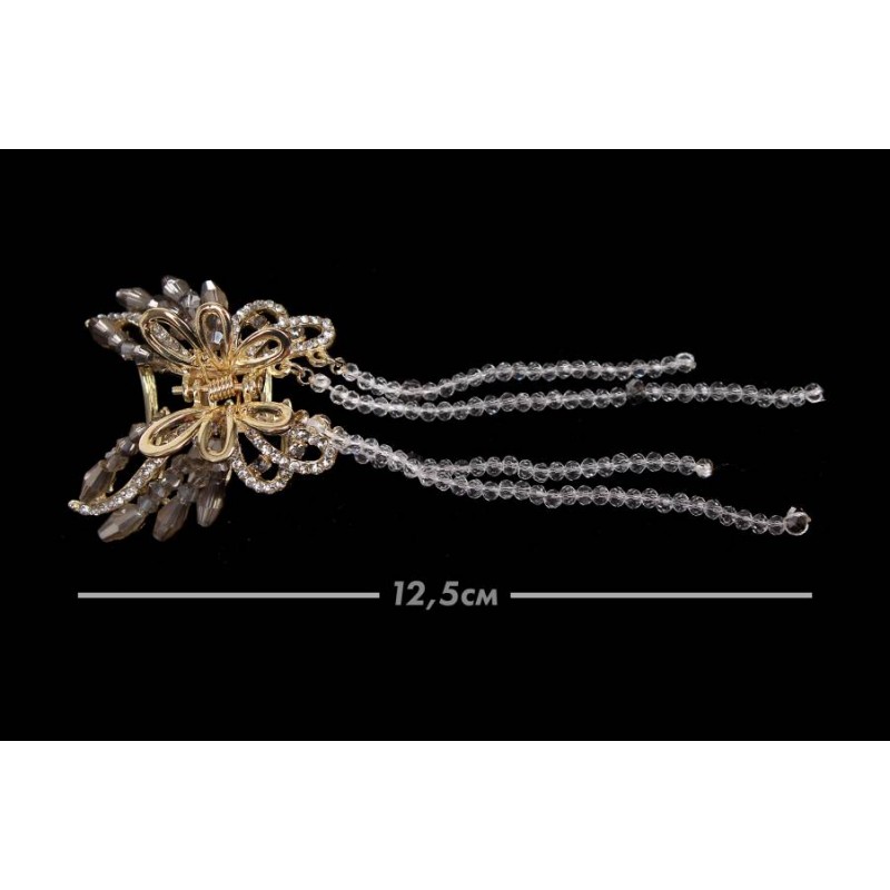 Краб для волос металлический 