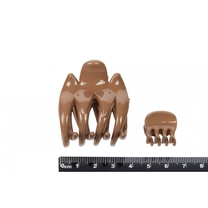 Набор краб для волос пластиковый 4см+1см+1см  1-217148