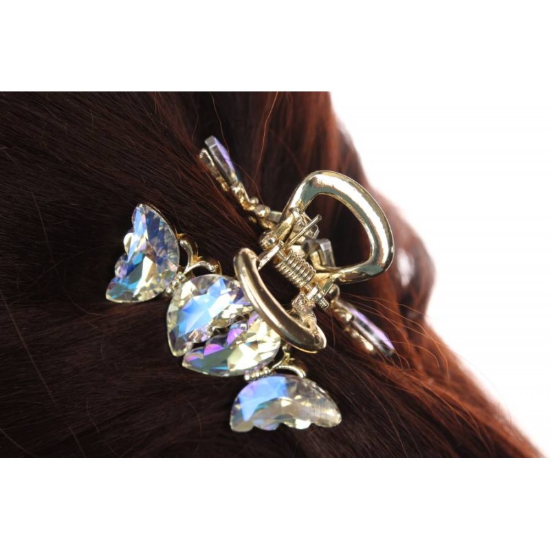 Краб для волос металлический 