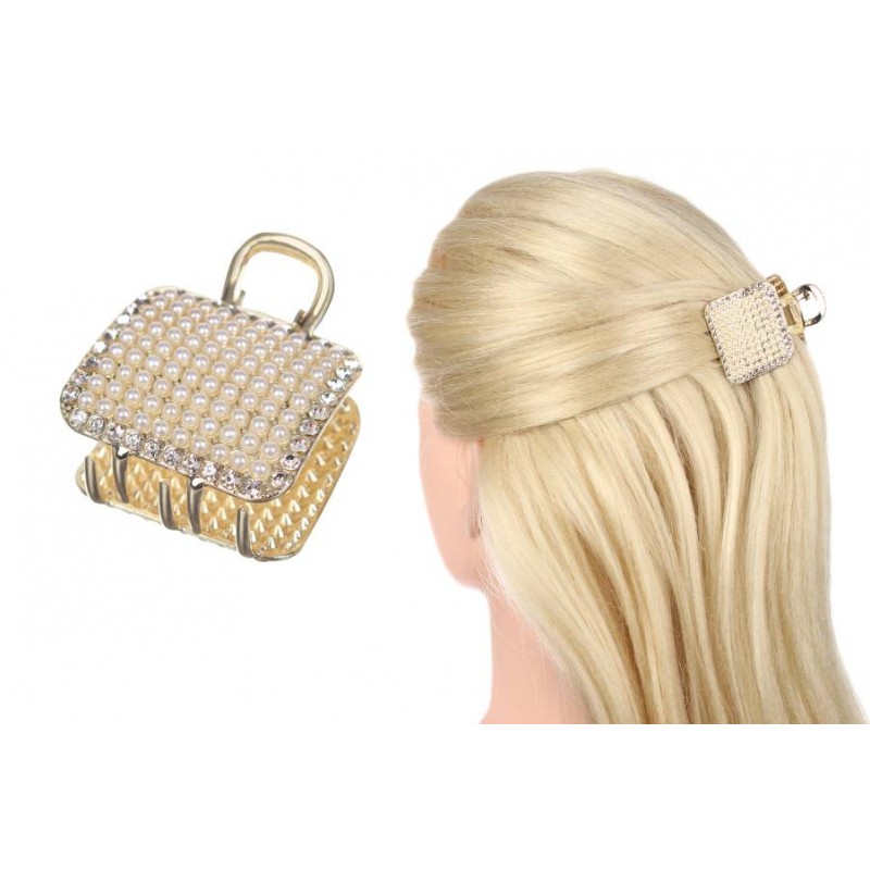 Краб для волос металлический 