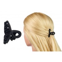 Краб для волос пластиковый черный 4см 1-203370