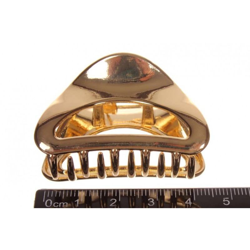 Краб для волос металлический  5см золото 1-213614