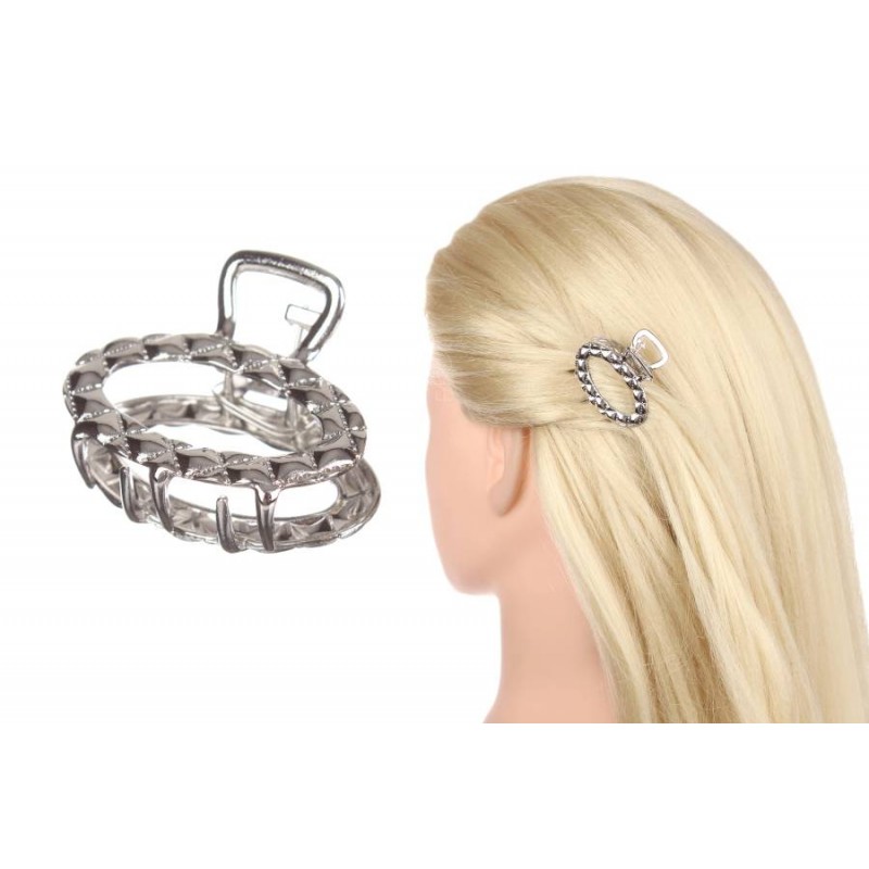 Краб металлический серебро сталь 4,5см 1-206128