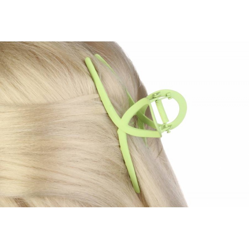 Краб для волос салатовый 1-192971