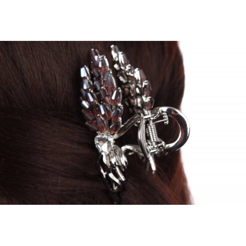 Краб для волос металлический 