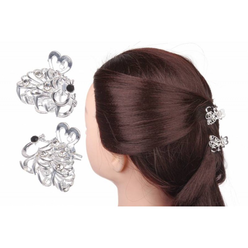 Краб металлический 2,5см серебро 1-187953