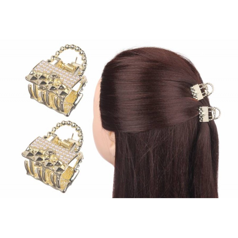 Краб для волос металлический 2,5 см 1-197525