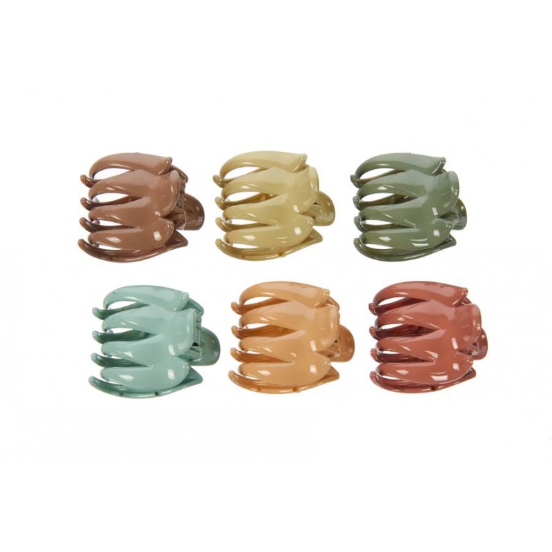 Набор краб для волос пластиковый 4см+1см+1см  1-217148