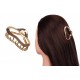 Краб для волос металлический  6см золото 1-213416