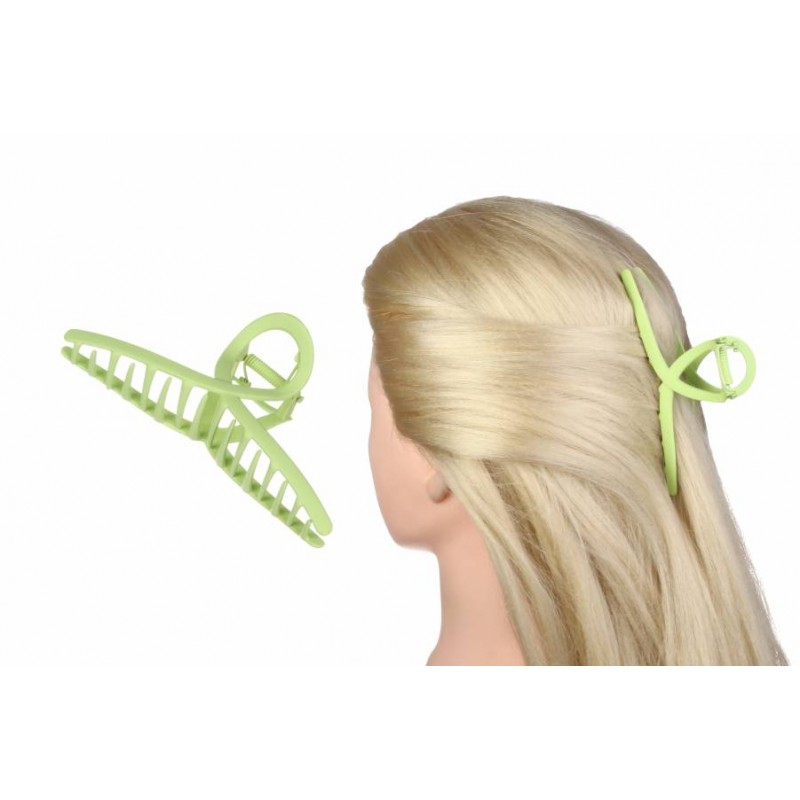 Краб для волос салатовый 1-192971