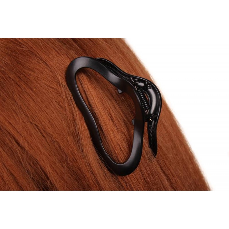 Краб для волос металлический  6см черный 1-213409