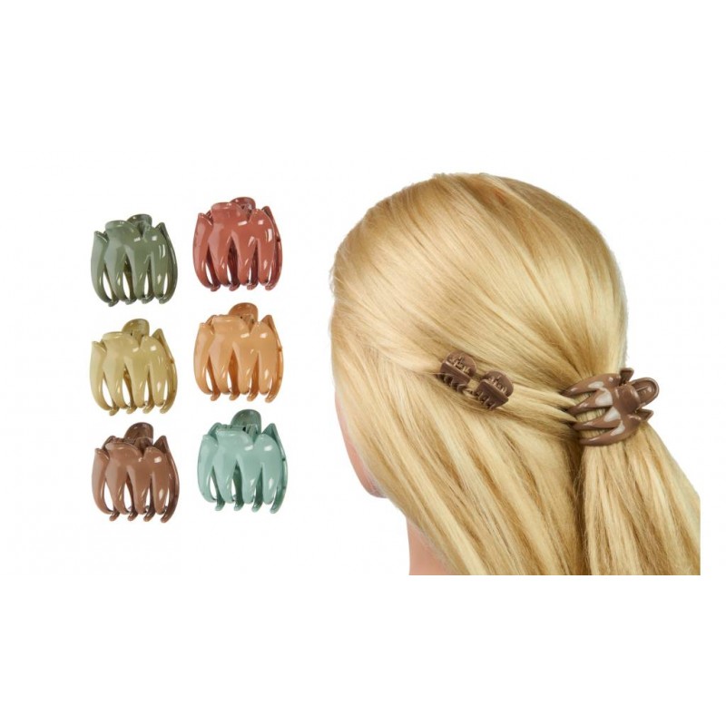 Набор краб для волос пластиковый 4см+1см+1см  1-217148