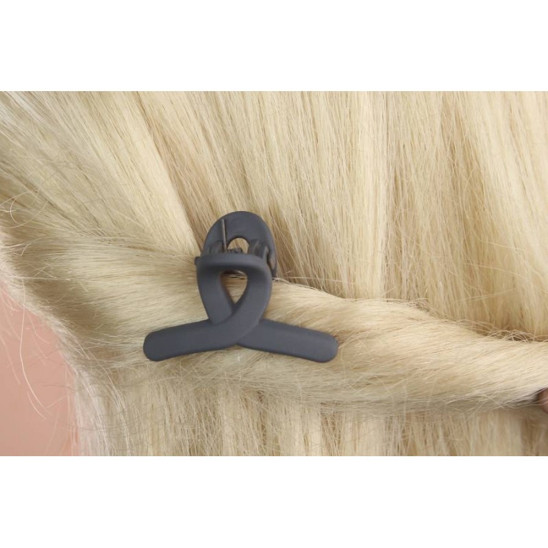 Краб для волос пластиковый маленький 2,5см 1-202434